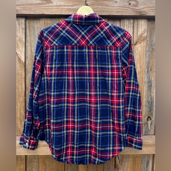 Aerie Flannel Long Sleeve Button Up Shirt Size Medium - Picture 4 of 8